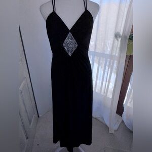 Long Black Sequin Gown by Flip - Size 4